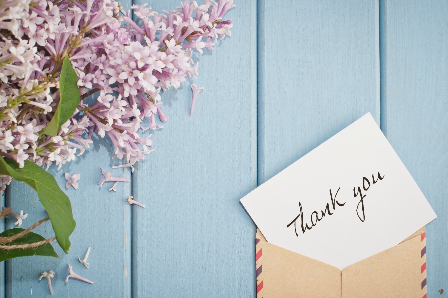 Charity Thank You Card Note in Envelope