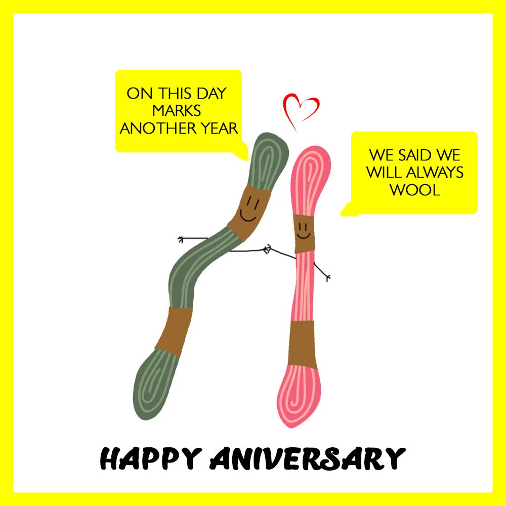Best I wool vow anniversary eCard