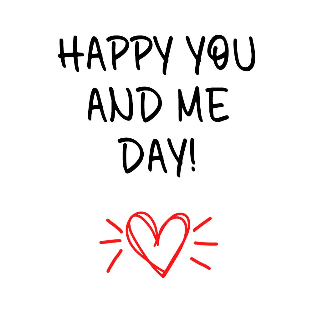 Happy you and me anniversary eCard