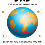 happy father's day eCard you mean the world to me