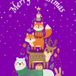 animals merry christmas