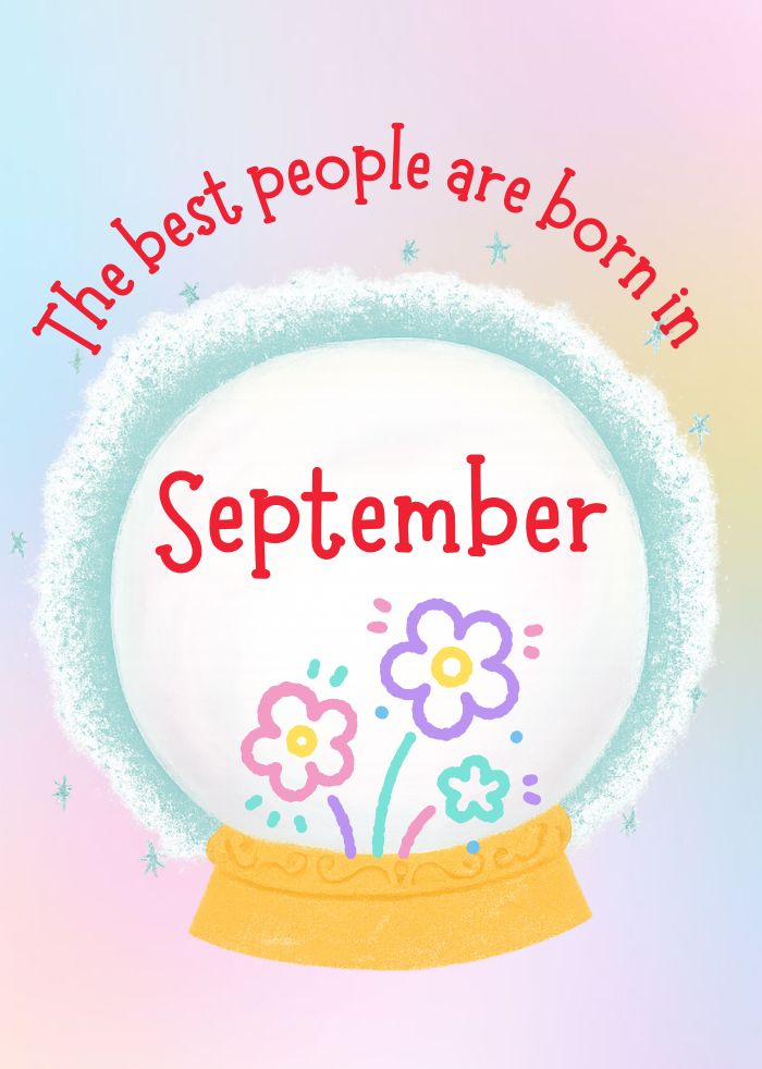 The Best People Are Born in September – Happy Birthday eCard
