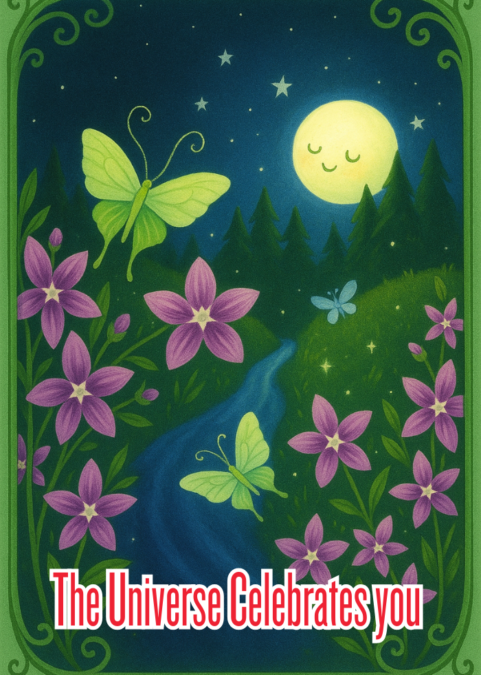 The Universe Celebrates You – Inspirational Birthday eCard