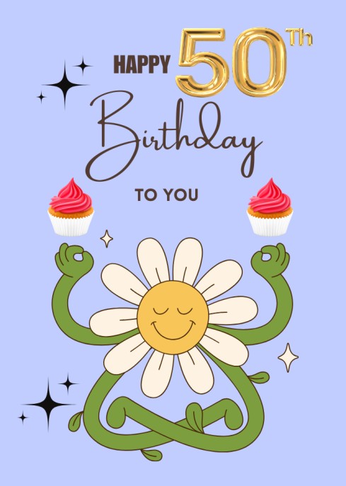 Cute Quirky 50th Birthday eCard