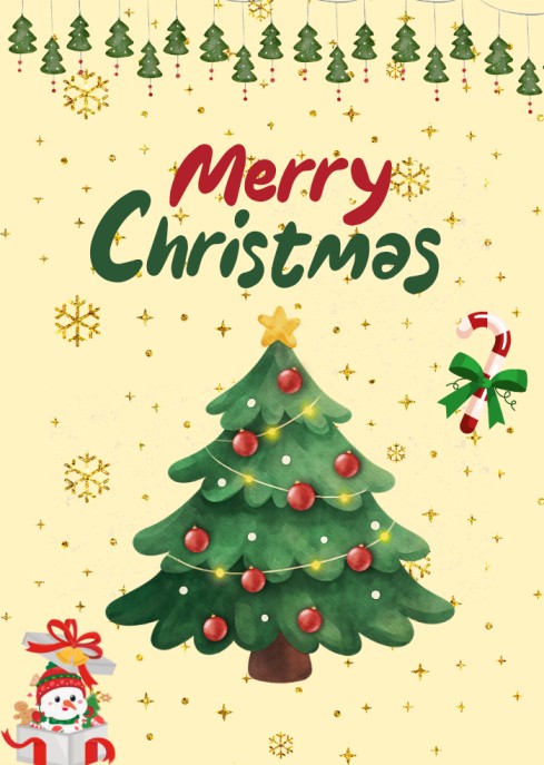 Warm Christmas Tree eCard