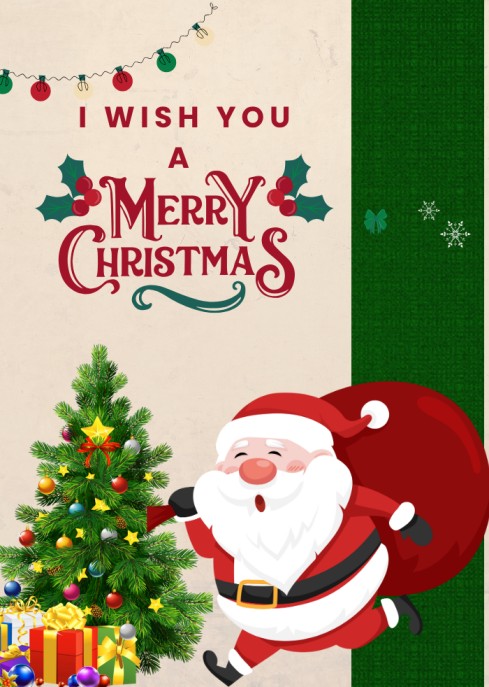 Festive Santa Claus Christmas eCard