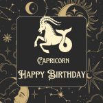 Elegant Capricorn Birthday Digital Card