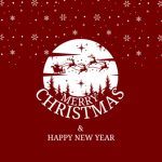 Red Snow Globe Christmas Digital Card