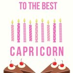 Capricorn Candle Birthday Digital Card