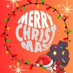 Santa Gift Bag Christmas Digital Card