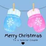 Cosy Mittens Couple Christmas Digital Card