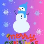Snowman Christmas Digital Card