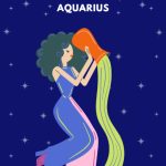 Aquarius Star Sign Birthday Digital Card