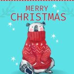 Bear Sweater Christmas Digital Card