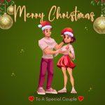 Cute Couple Christmas Digital Card