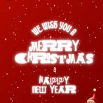 Red Glow Christmas Digital Card