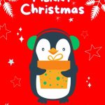 Penguin Gift Christmas Digital Card