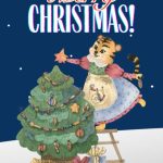 Tiger Decorating Christmas Digital Card