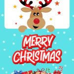 Reindeer Presents Christmas Digital Card