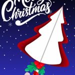 Folded Christmas Tree Digital Card