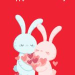 Bunny Couple Valentine Digital Card for Proposals