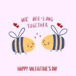 Bee Pun Valentine Digital Card for Couples