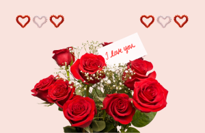 Elegant red rose bouquet reflecting romantic digital Valentine’s card inspiration